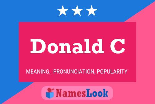 Poster del nome Donald C