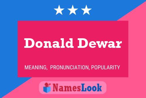 Poster del nome Donald Dewar