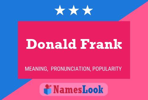 Poster del nome Donald Frank