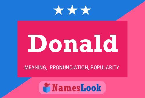 Poster del nome Donald