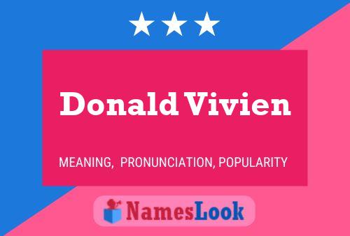 Poster del nome Donald Vivien