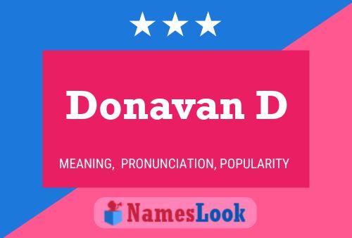 Poster del nome Donavan D