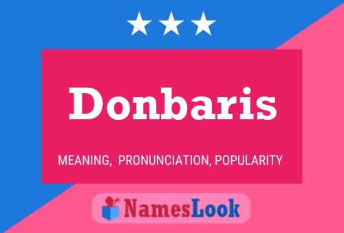 Poster del nome Donbaris