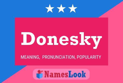 Poster del nome Donesky