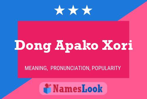 Poster del nome Dong Apako Xori