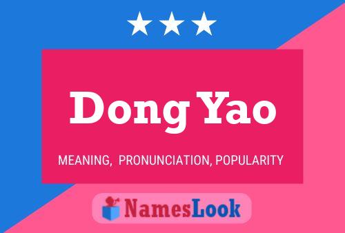 Poster del nome Dong Yao