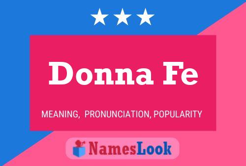 Poster del nome Donna Fe