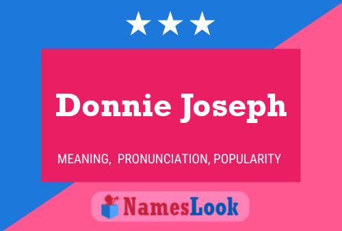 Poster del nome Donnie Joseph