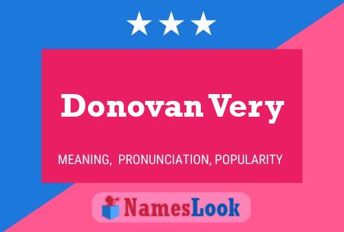 Poster del nome Donovan Very