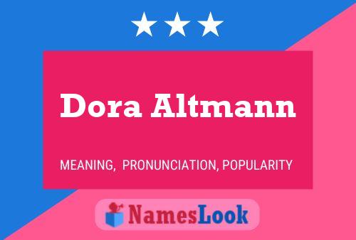 Poster del nome Dora Altmann