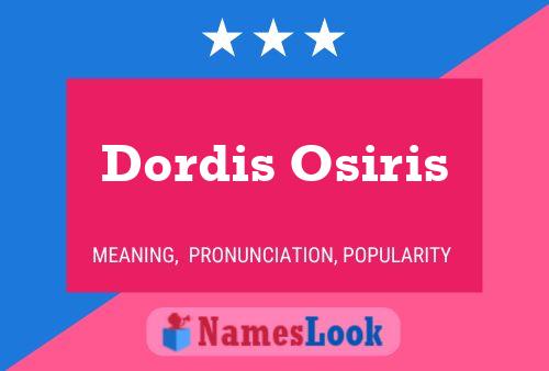 Poster del nome Dordis Osiris