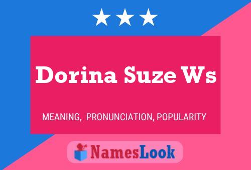 Poster del nome Dorina Suze Ws