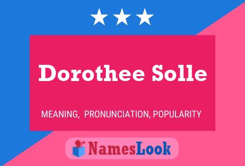 Poster del nome Dorothee Solle