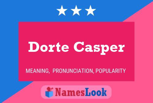 Poster del nome Dorte Casper