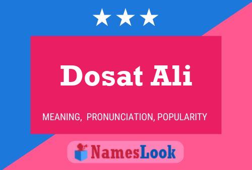 Poster del nome Dosat Ali