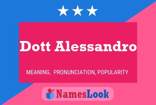 Poster del nome Dott Alessandro