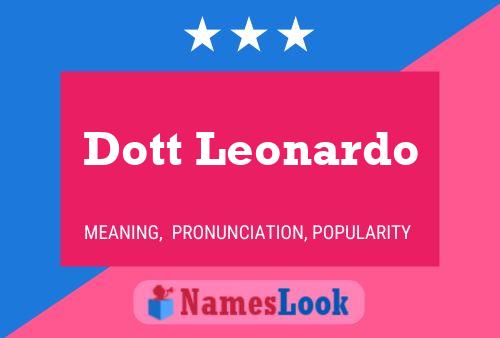 Poster del nome Dott Leonardo