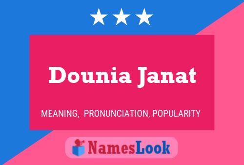 Poster del nome Dounia Janat