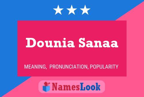 Poster del nome Dounia Sanaa