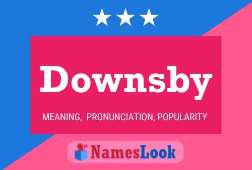 Poster del nome Downsby