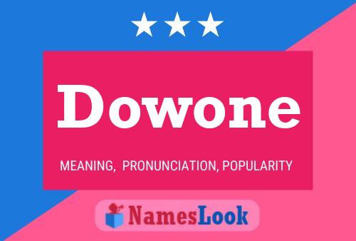 Poster del nome Dowone