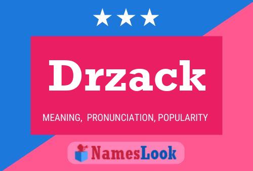 Poster del nome Drzack