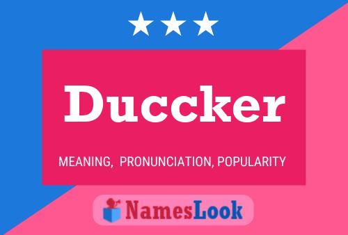 Poster del nome Duccker