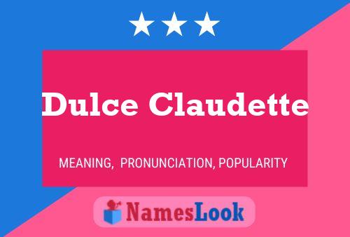 Poster del nome Dulce Claudette