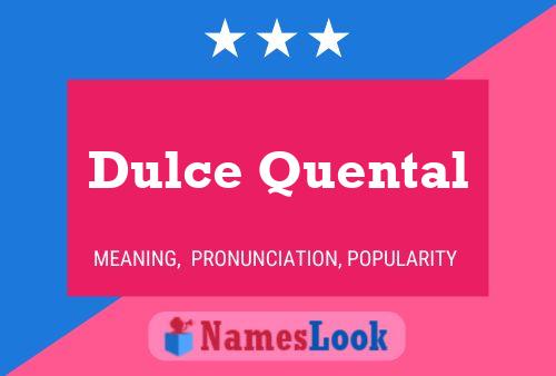 Poster del nome Dulce Quental