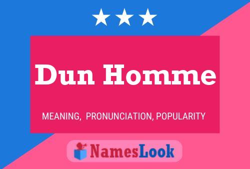 Poster del nome Dun Homme