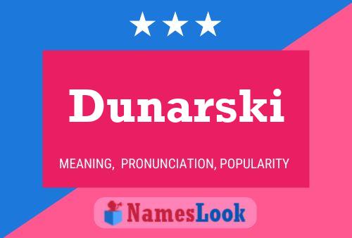 Poster del nome Dunarski