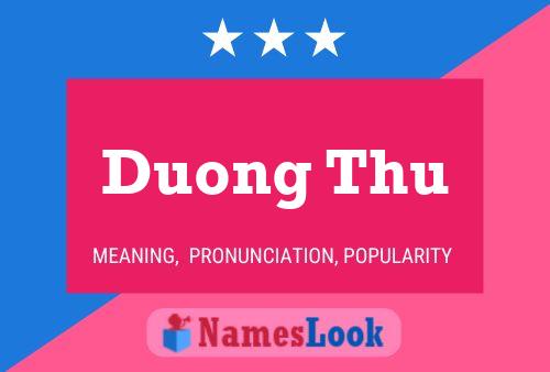 Poster del nome Duong Thu