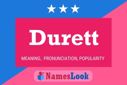 Poster del nome Durett