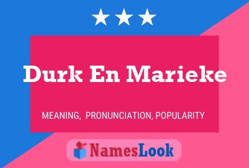 Poster del nome Durk En Marieke