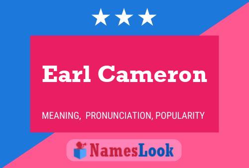 Poster del nome Earl Cameron