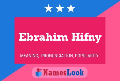 Poster del nome Ebrahim Hifny