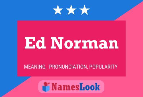 Poster del nome Ed Norman