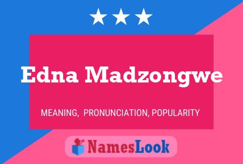 Poster del nome Edna Madzongwe