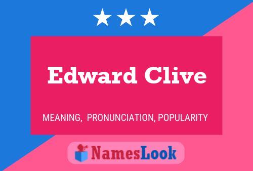 Poster del nome Edward Clive