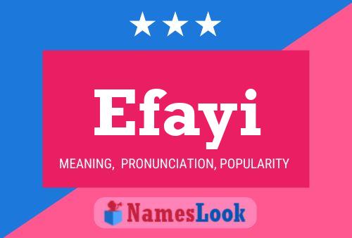 Poster del nome Efayi