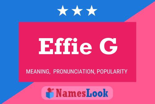 Poster del nome Effie G