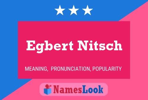 Poster del nome Egbert Nitsch