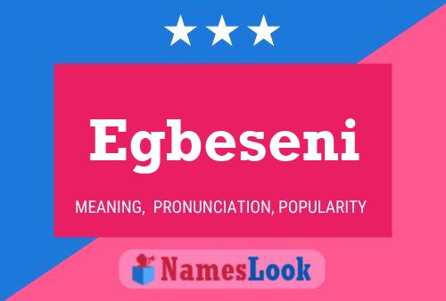 Poster del nome Egbeseni