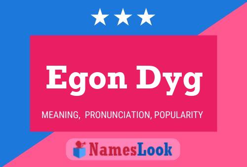 Poster del nome Egon Dyg