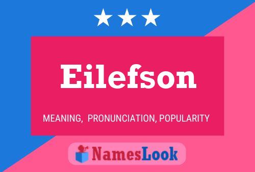 Poster del nome Eilefson