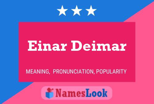 Poster del nome Einar Deimar