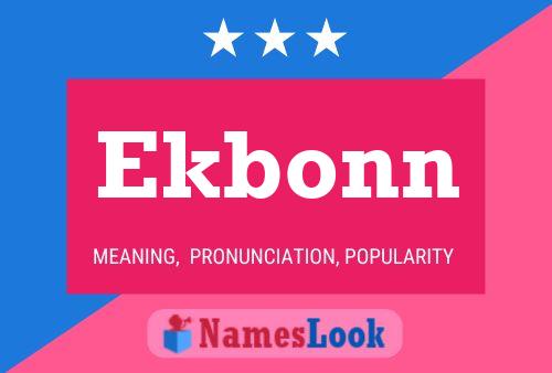 Poster del nome Ekbonn