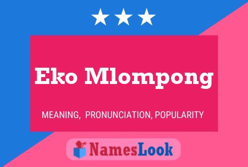 Poster del nome Eko Mlompong