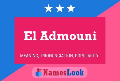 Poster del nome El Admouni