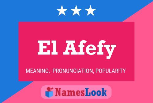 Poster del nome El Afefy